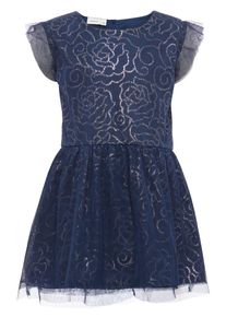 name it, Mädchen Kleid, Dunkelblau / Silber