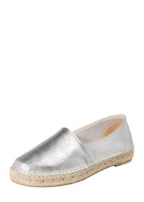 espadrij l'originale Espadrij L ́originale, Damen Espadrilles mit Plateau, Silber