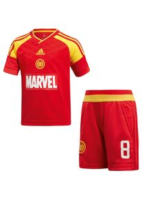 adidas Performance, T-Shirt + Shorts, Gelb / Rot