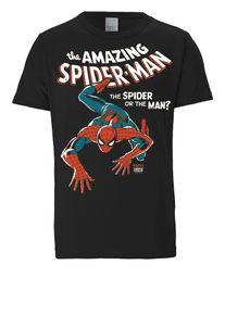 logoshirt, Herren T-Shirt 'Spider-Man', Blau / Rot / Schwarz