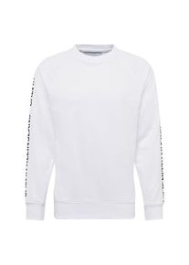 Calvin Klein Jeans, Herren Sweatshirt 'INSTIT SIDE STRIPE CREW NECK', Schwarz / Wei&szlig;