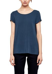 Q/S Designed By, Damen Puristische Bluse, Blau