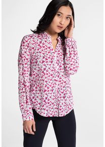 Eterna, Damen Bluse, Marine / Pink / Weiß