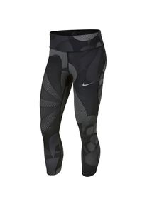 Nike, Damen Lauftights 'Epic Lux Print Just Do It', Basaltgrau / Schwarz