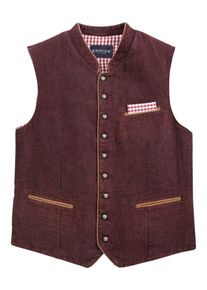 Krüger Buam Krüger Buam, Herren Trachtengilet, Bordeaux / Schwarz