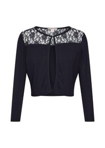 Anna Field, Damen Strickjacken 'Bolero with Lace on Top', Schwarz