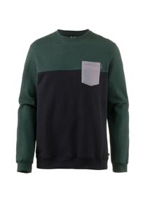 Iriedaily, Herren Sweatshirt 'Block Pocket', Navy / Grün