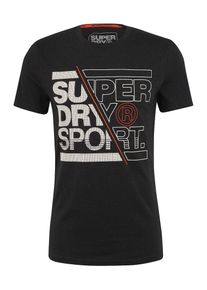 Superdry, Herren T-Shirt 'Core Graphic Tee', Rot / Schwarz