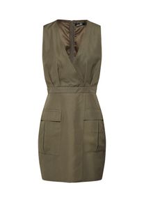 Missguided, Damen Kleid 'Sleeveless Utility Dress', Khaki