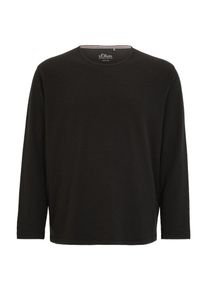 s.Oliver RED LABEL, Herren Longsleeve, Schwarz