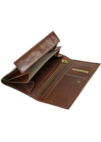 The Bridge, Damen Story Donna -Geldbörse Leder 17 cm, Karamell