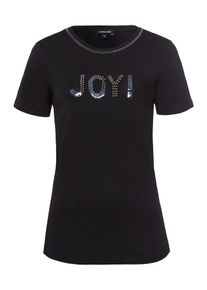 More & More MORE & MORE, Damen T-Shirt 'Joy', Schwarz / Silber