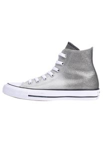 Converse, Damen Sneakers 'Chuck Taylor All Star Hi', Silbergrau / Wei&szlig;