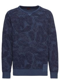 s.Oliver RED LABEL, Herren Pullover 'SWEATSHIRT LANGARM', Blau / Dunkelblau