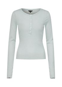 Review, Damen Shirt 'HENLEY RIB', Hellgrau