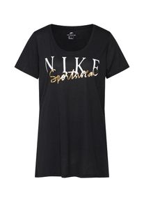 Nike Sportswear, Damen Sport-Shirt, Gold / Schwarz / Weiß