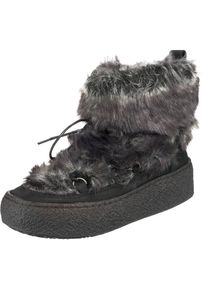 Buffalo, Damen Winterstiefel, Grau / Hellgrau / Dunkelgrau / Schwarzmeliert