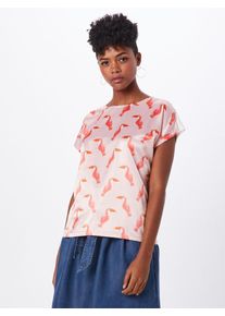 Zwillingsherz, Damen Bluse, Orange / Pink