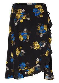 Pieces, Damen Rock, Royalblau / Gelb / Schwarz