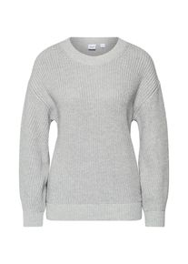 GAP, Damen Pullover 'SHAKER SWEATSHIRT SWEATER', Graumeliert
