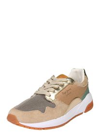 Pepe Jeans, Damen Sneaker 'Foster Itaca' mit Metallic-Effekt, Camel