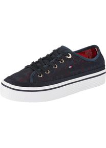 Tommy Hilfiger, Damen Sneaker, Nachtblau / Cranberry