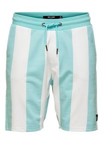 Only & Sons Only & Sons, Herren Shorts, T&uuml;rkis / Offwhite
