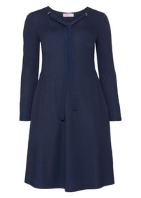 sheego Style, Damen Jerseykleid, Marine