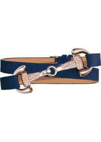 dimacci, Damen Armband 'Favorit', Blau / Hellbraun