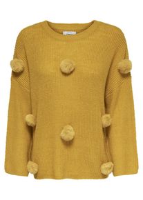 Only, Damen Pullover 'onlKIKI', Goldgelb