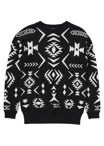 Blue Seven, M&auml;dchen Pullover f&uuml;r M&auml;dchen, Schwarz / Wei&szlig;
