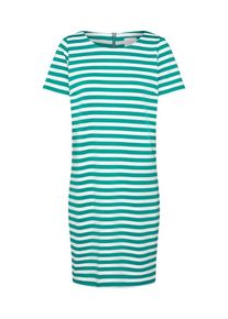 Vila, Damen Jerseykleid 'Tinny New', Grün / Weiß