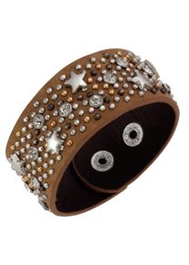J. JAYZ, Damen Armband '139-133', Braun / Gold / Silber