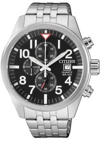 Citizen, Herren Chronograph 'AN3620-51E', Schwarz / Silber