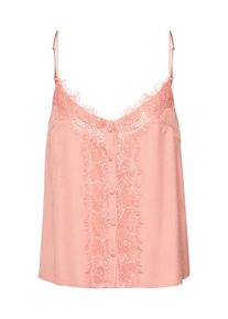 Review, Damen Top 'BUTTON LACE TOP', Orange