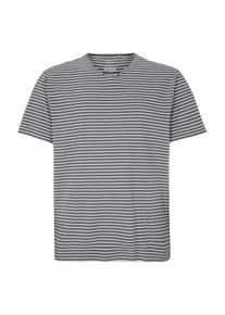 s.Oliver RED LABEL, Herren Jerseyshirt, Anthrazit / Wei&szlig;