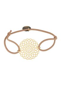lua Accessories, Damen Armschmuck 'Sun Gold', Gold / Grau