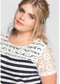 SheeGOTit, Damen T-Shirt, Marine / Wei&szlig;