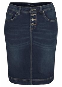 Arizona, Damen Jeansrock mit Knopfleiste, Dunkelblau