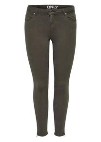 Only, Damen Skinny Fit Jeans 'Serena Reg Ankle', Oliv