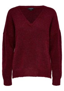 Selected Femme, Damen Pullover, Weinrot