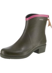 Aigle, Damen Gummistiefel 'MS JULIETTE BOT', Grün / Pink
