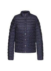 Tommy Hilfiger, Damen Übergangsjacke 'GABRIELLA PRT LW DOWN JKT', Marine / Rot / Naturweiß