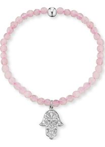 Engelsrufer, Damen Armband 'Erb-Hand-RQ', Rosa / Silber