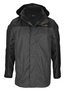 Polarino, Herren 3-in-1-Funktionsjacke, Anthrazit / Schwarz