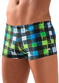 Buffalo, Herren Badehose, Blau / Petrol / Kiwi / Schwarz / Weiß