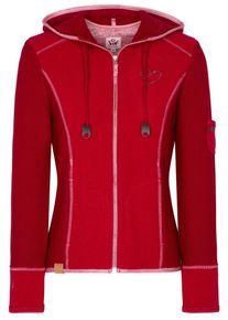 Spieth & Wensky SPIETH & WENSKY, Damen Walkjacke "Hilde", Rot / Dunkelrot