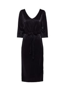 Even & Odd Even&odd, Damen Kleid 'Plisse wrap dress', Schwarz
