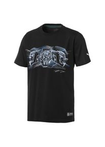 Puma, Herren T-Shirt, Hellblau / Schwarz / Weiß