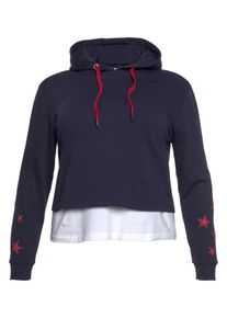 AJC, Damen Sweatshirt mit Top, Navy / Rot